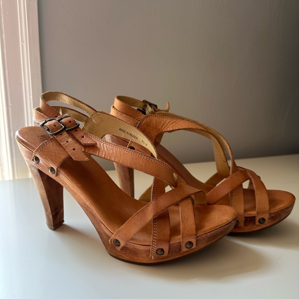 Bed Stu Beige Heels 10
